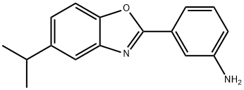 3-(5-异丙基苯并[D]噁唑-2-基)苯胺 结构式