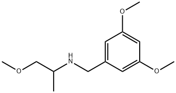 (3,5-DIMETHOXY-BENZYL)-(2-METHOXY-1-METHYL-ETHYL)-AMINE 结构式