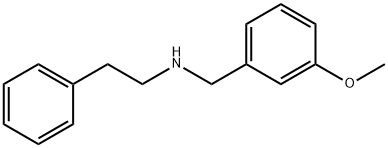 N-(3-甲氧基苄基)-2-苯基乙-1-胺 结构式