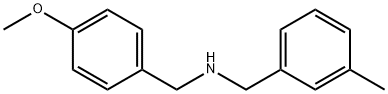 N-(4-甲氧基苄基)-1-(3-甲基苯基)甲胺 结构式
