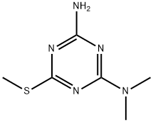 2-AMINO-4-(DIMETHYLAMINO)-6-(METHYLTHIO)-1,3,5-TRIAZINE 结构式