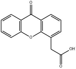 xanthenone-4-acetic acid 结构式