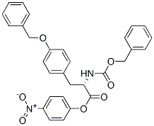 4-nitrophenyl O-benzyl-N-[(benzyloxy)carbonyl]-L-tyrosinate 结构式