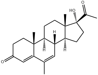 甲地孕酮 结构式
