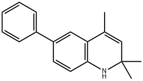 1,2-DIHYDRO-2,2,4-TREIMETHYL-6-PHENYLQUINOLINE 结构式