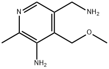 3-氨基-5-氨甲基-4-甲氧甲基-2-甲基吡啶 结构式
