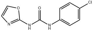 1-(p-Chlorophenyl)-3-(2-oxazolyl)urea 结构式