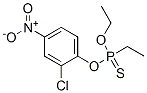 Ethylphosphonothioic acid O-(2-chloro-4-nitrophenyl)O-ethyl ester 结构式