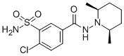 4-CHLORO-N-((2R,6R)-2,6-DIMETHYL-PIPERIDIN-1-YL)-3-SULFAMOYL-BENZAMIDE 结构式