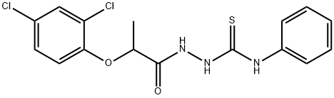 2-(2,4-二氯苯氧基)丙酰基)-N-苯肼-1-硫代酰胺 结构式