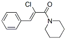 Piperidine, 1-(2-chloro-1-oxo-3-phenyl-2-propenyl)- (9CI) 结构式