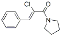 Pyrrolidine, 1-(2-chloro-1-oxo-3-phenyl-2-propenyl)- (9CI) 结构式