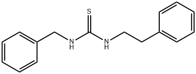 1-苄基-3-苯乙基硫脲 结构式