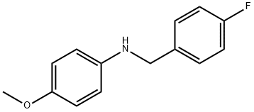 N-(4-氟苄基)-4-甲氧基苯胺 结构式