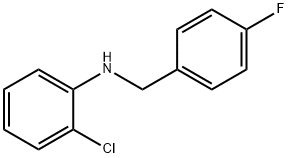 2-氯-N-(4-氟苄基)苯胺 结构式