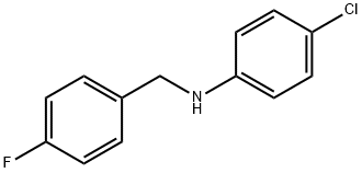 4-氯-N-(4-氟苄基)苯胺 结构式