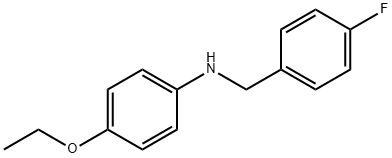 4-乙氧基-N-(4-氟苄基)苯胺 结构式