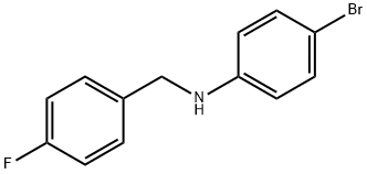 4-溴-N-(4-氟苄基)苯胺 结构式