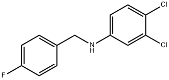 3,4-二氯-N-(4-氟苄基)苯胺 结构式