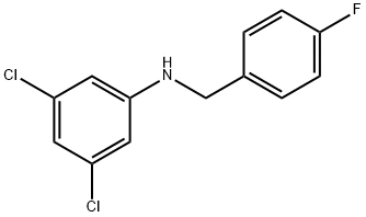 3,5-二氯-N-(4-氟苄基)苯胺 结构式