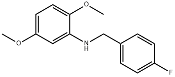 2,5-二甲氧基-N-(4-氟苄基)苯胺 结构式