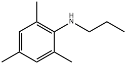 2,4,6-三甲基-N-丙基苯胺 结构式