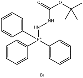 1-(T-BUTYLOXYCARBONYL)-2-TRIPHENYLPHOSPHONIUMHYDRAZINE BROMIDE 结构式