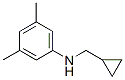 N-(环丙基甲基)-3,5-二甲基苯胺 结构式