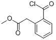 Benzeneacetic acid, 2-(chlorocarbonyl)-, methyl ester (9CI) 结构式