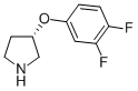 S-3-(3,4-DIFLUOROPHENOXY)-PYRROLIDINE 结构式