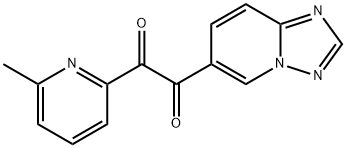 1-([1,2,4]噻唑并[1,5-A]-6-吡啶基)-2-(6-甲基-2-吡啶基)乙烷-1,2-二酮 结构式