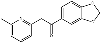 1-(苯并[D][1,3]二羟基-5-基)-2-(6-甲基吡啶-2-基)乙烷-1-酮 结构式