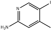 2-氨基-5-碘-4-甲基吡啶 结构式