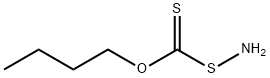 1-([(Aminosulfanyl)carbothioyl]oxy)butane 结构式