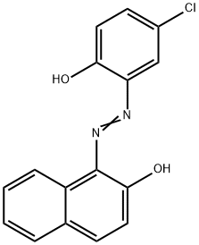 1-[(5-氯-2-羟基苯基)偶氮]-2-萘酚 结构式