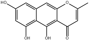 5,6,8-Trihydroxy-2-methyl-4H-naphtho[2,3-b]pyran-4-one 结构式