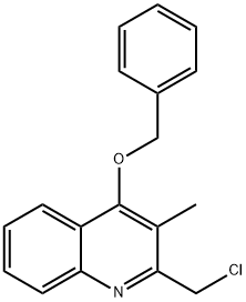 4-苄氧基-2-氯甲基-3-甲基喹啉 结构式