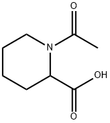 1-乙酰基-2-哌啶甲酸 结构式