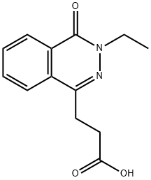 3-(3-乙基-4-氧代-3,4-二氢酞嗪-1-基)丙酸 结构式