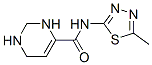 4-Pyrimidinecarboxamide,1,2,3,6-tetrahydro-N-(5-methyl-1,3,4-thiadiazol-2-yl)- 结构式