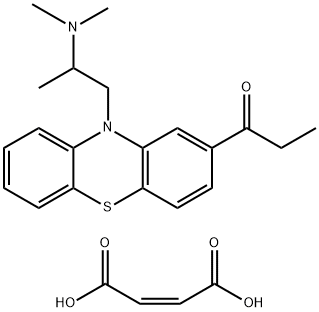 propiomazine hydrogen maleate 结构式