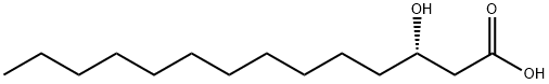 (S)-3-羟基十四烷酸 结构式