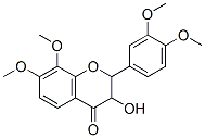 3-Hydroxy-3',4',7,8-tetramethoxyflavanone 结构式