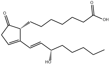 (13E,15S)-15-Hydroxy-9-oxoprosta-11,13-dien-1-oic acid 结构式