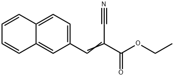 2-Cyano-3-naphthalen-2-yl-acrylic acid ethyl ester 结构式