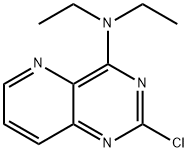 2-氯-4-(二乙基氨基)吡啶并[3,2-D]嘧啶 结构式