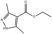 3,5-二甲基-1H-4-吡唑羧酸乙酯 结构式