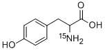 DL-4-羟基苯基丙氨酸-15N 结构式