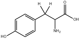 DL-酪氨酸-D2 结构式