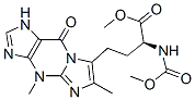 (2S)-2-(Methoxycarbonylamino)-4-(4,6-dimethyl-9-oxo-4,9-dihydro-1H-imidazo[1,2-a]purine-7-yl)butyric acid methyl ester 结构式